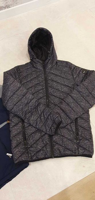 Kurtki, bluzy, spodnie dla szczupłego, same konkrety 182cm, L, 18 szt