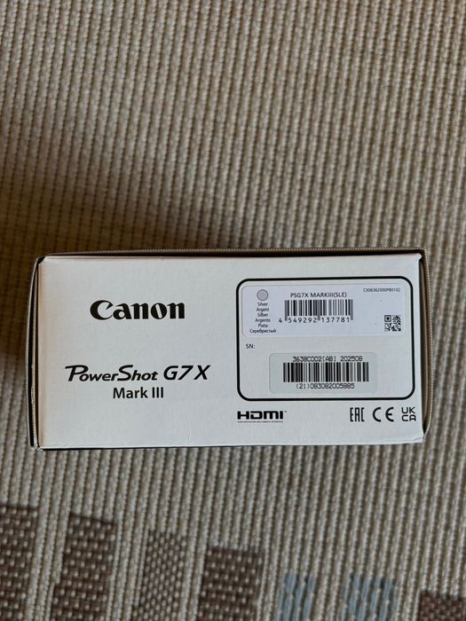 Canon powershot g7x Mark III silver
