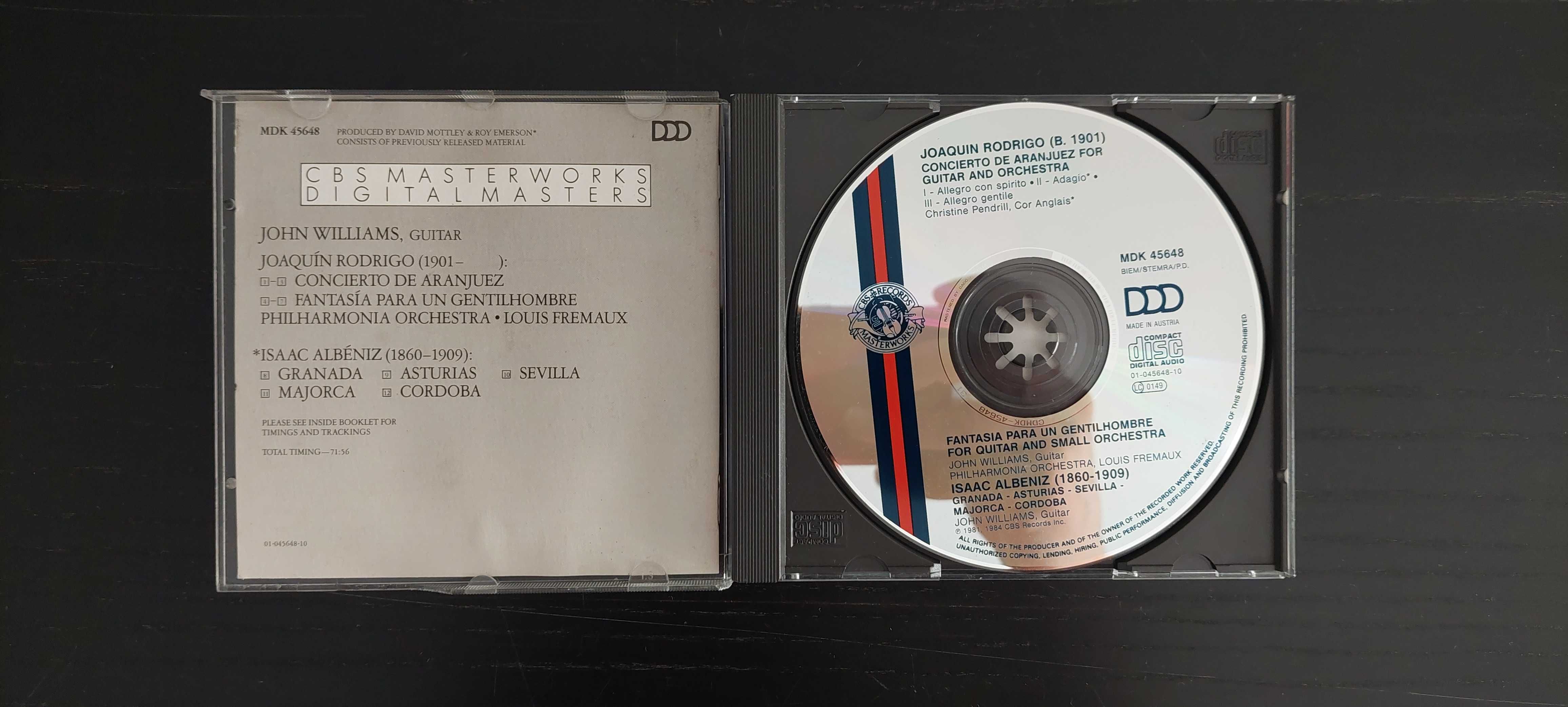 CD Original Rodrigo: concierto de Aranjuez – williams
