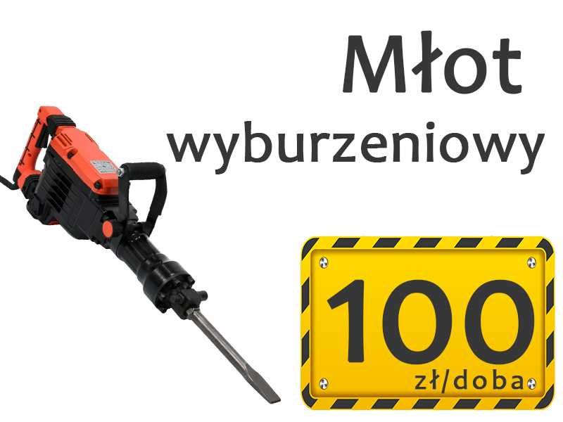 Wynajem zagęszczarka płytowa 90 kg + guma do kostki, skoczek, stopa