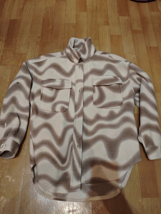 Kurtka polarowa - odcienie brązu - rozmiar s