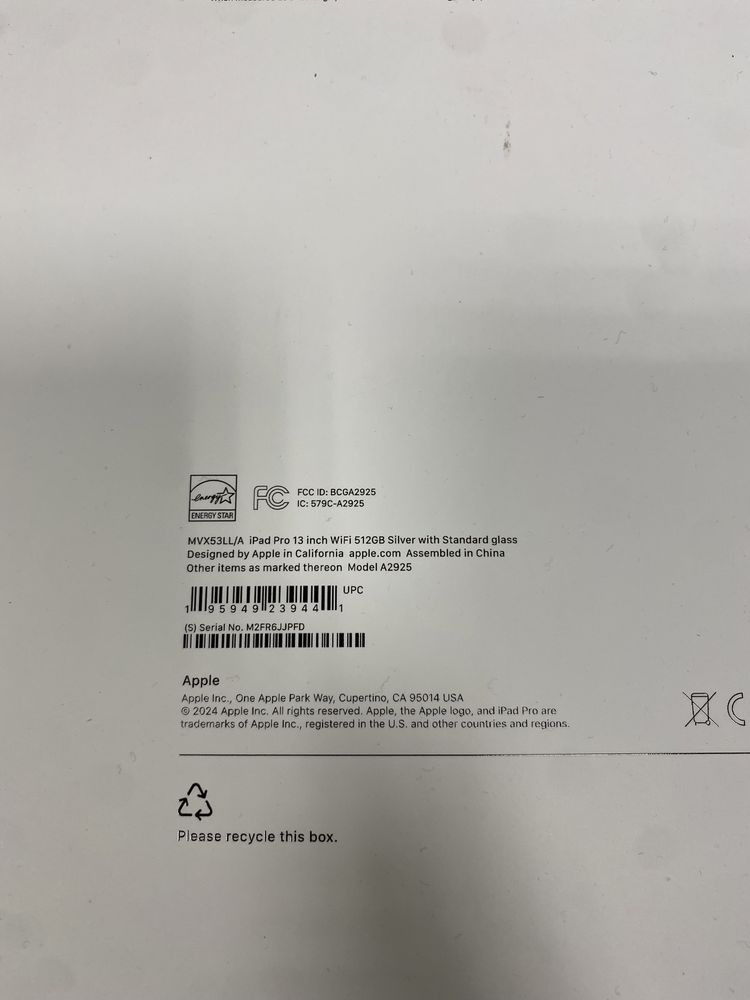 iPad Pro 13 M4 512gb