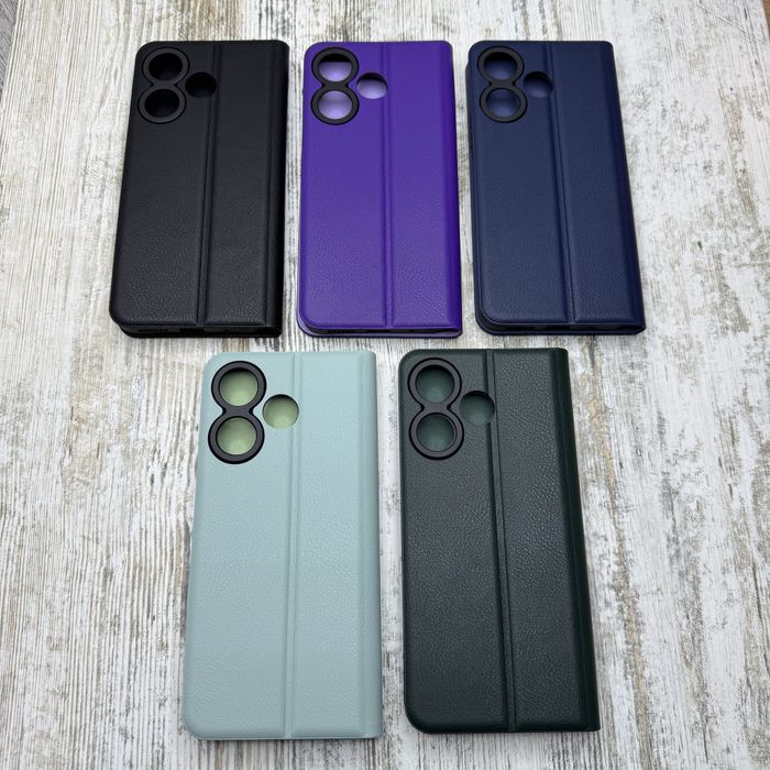 Чехол книжка Leather Book на Xiaomi Redmi 13/ 12/ Note 14S и др. Чохол