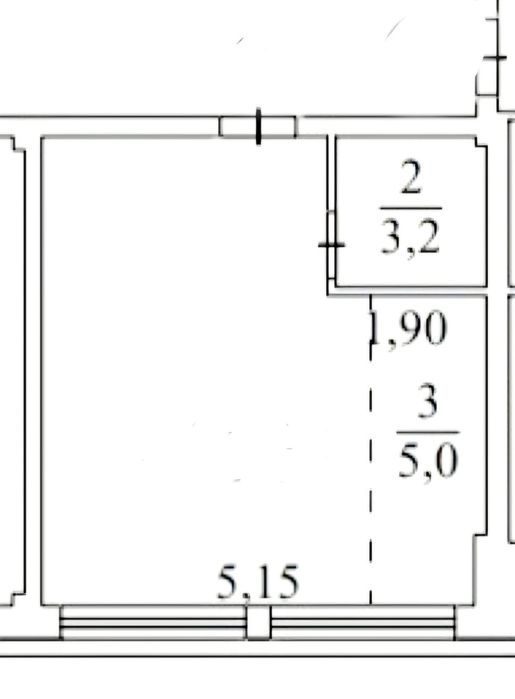 1-кімн.  квартира з індивідуальним опаленням.  Будинок з басейном.