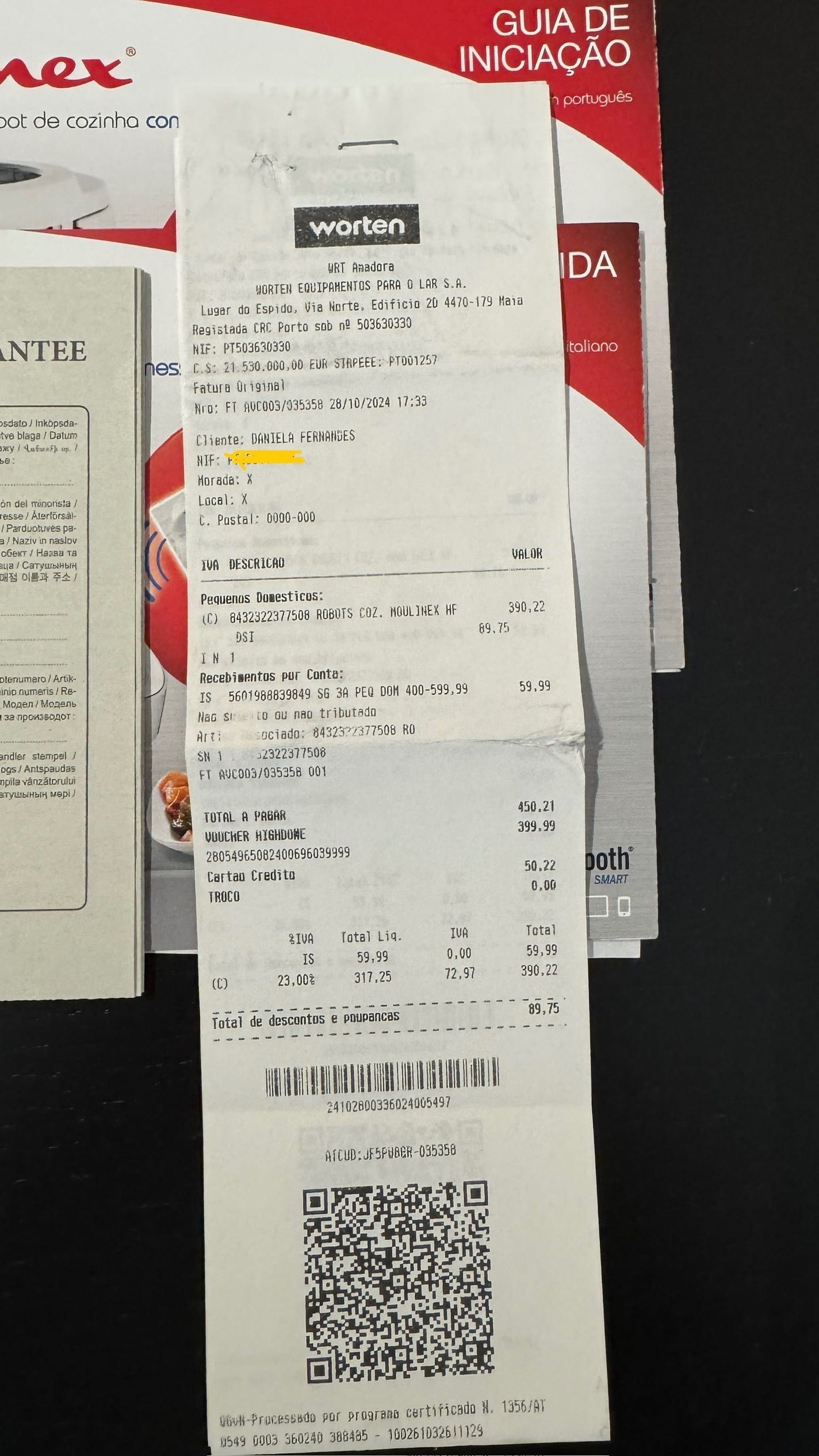 Moulinex i-companion 6 anos garantia