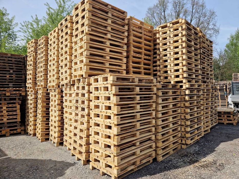 Palety 120x80 cm przemysłowa paleta drewniana 120x80 mm - używana