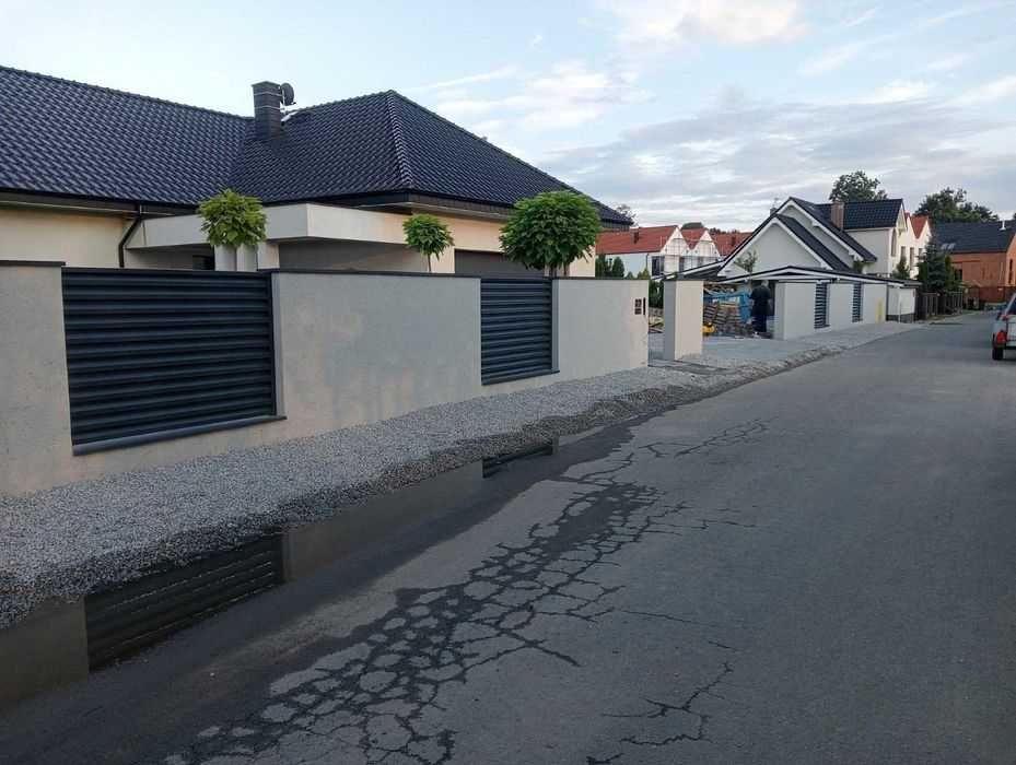 Nowoczesne Ogrodzenia frontowe. Montaż