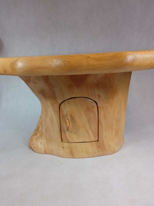 Stolik kawowy drewniany Premium Barek Góralski Unikat SCHOWEK W PNIU