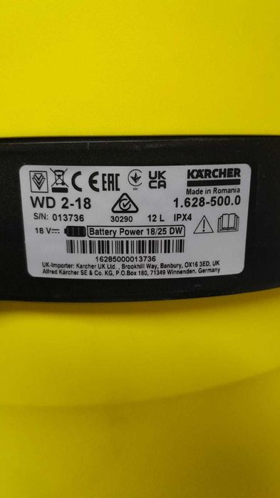 Uniwersalny odkurzacz akumulatorowy Karcher WD 2-18 V-12/18