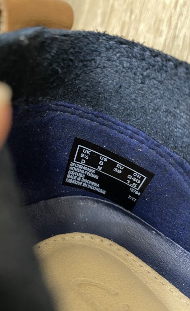 Clarks trigenic 39р. шкіряні (нубук) мокасини балетки туфлі