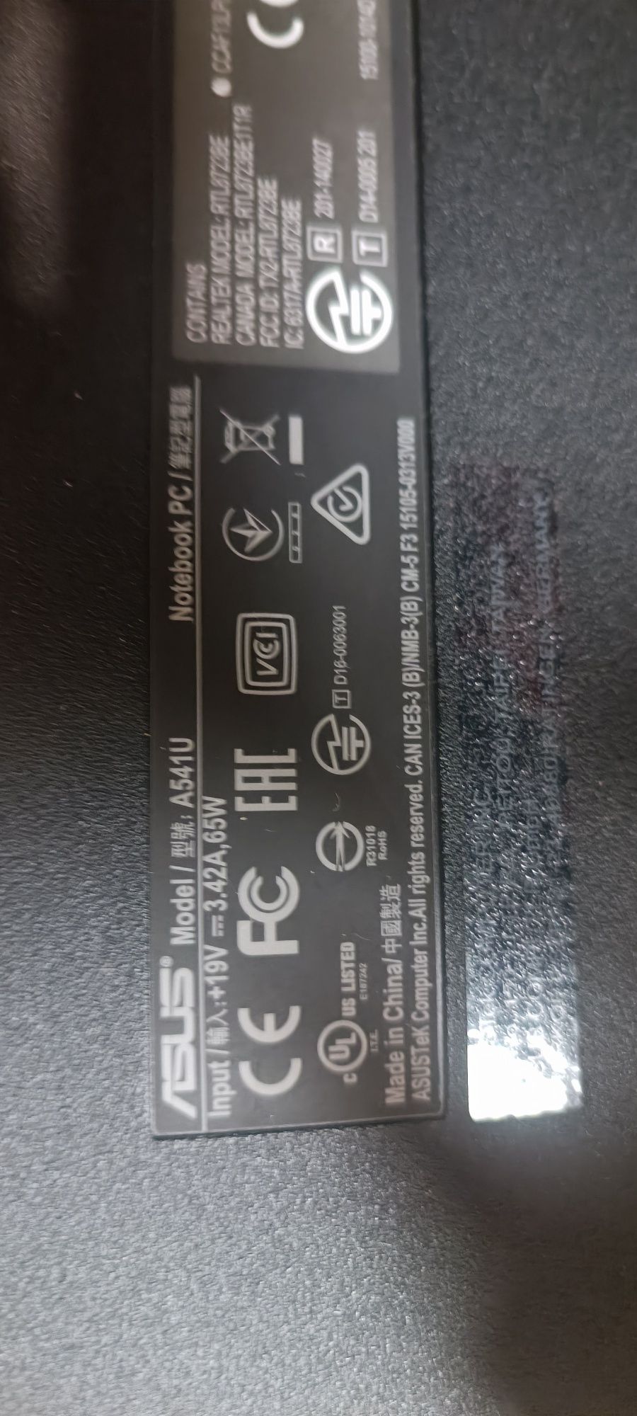 Computador portátil Asus A541U