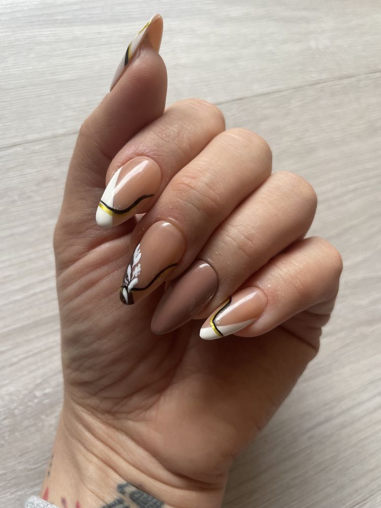 Ręcznie malowane sztuczne paznokcie, press on nails, tipsy