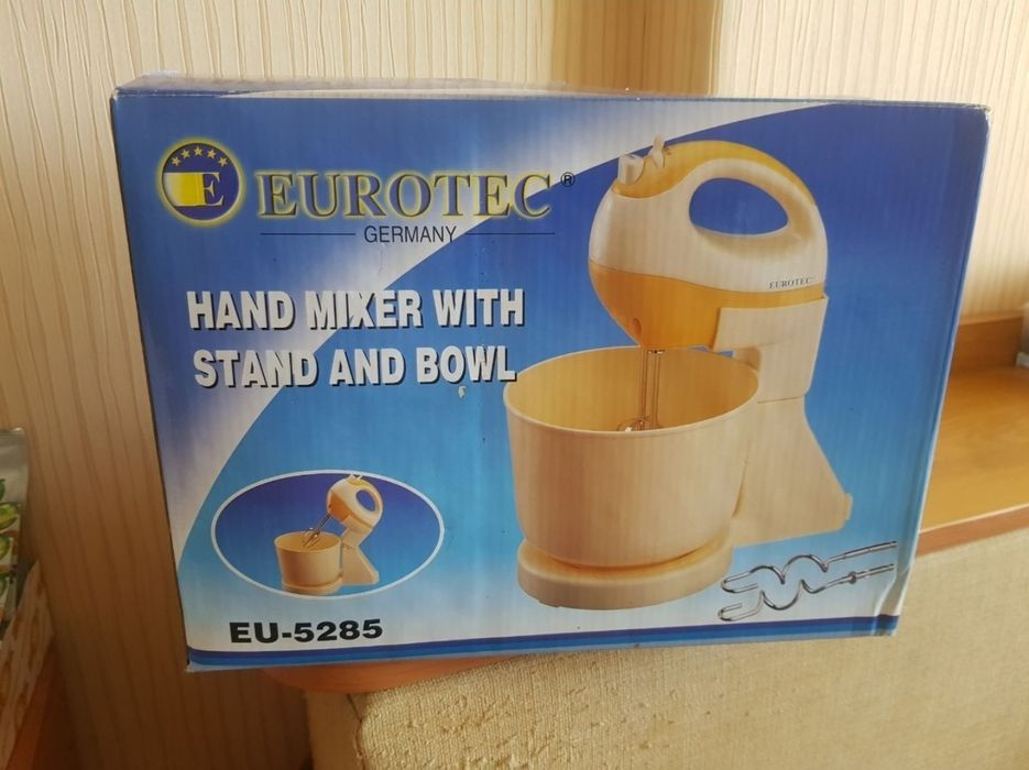 Міксер новий EU-5285. Міксер ручний. Ручний міні-міксер капучинатор