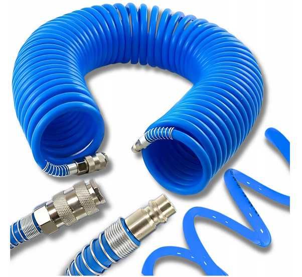 WĄŻ PRZEWÓD 8x12mm 20 m Spiralny pneumatyczny do kompresora