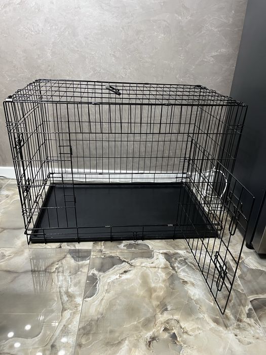 Клітка для собак металева (91х60х66)