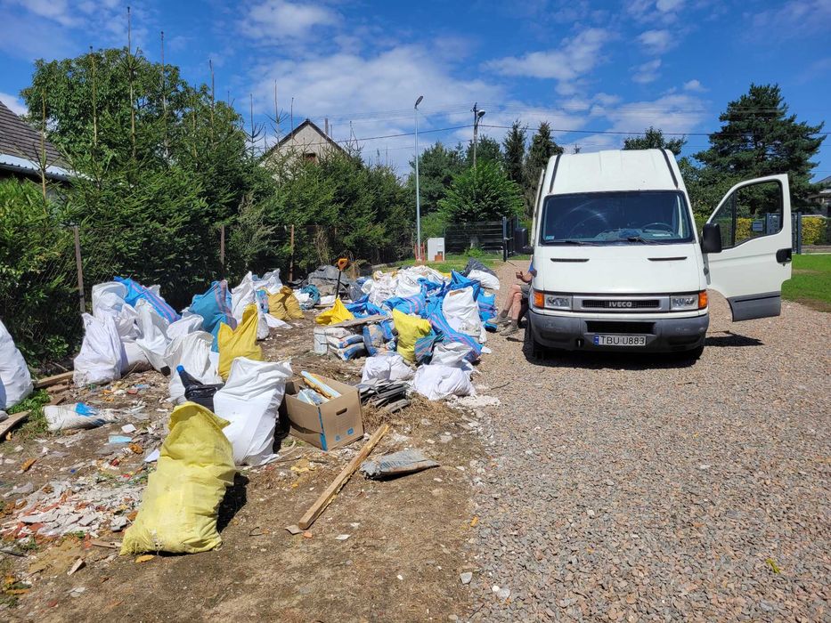 WYWÓZ ŚMIECI/MEBLI/GRUZU/ODPADÓW.Sprzątanie Mieszkań/Piwnic/Strychów
