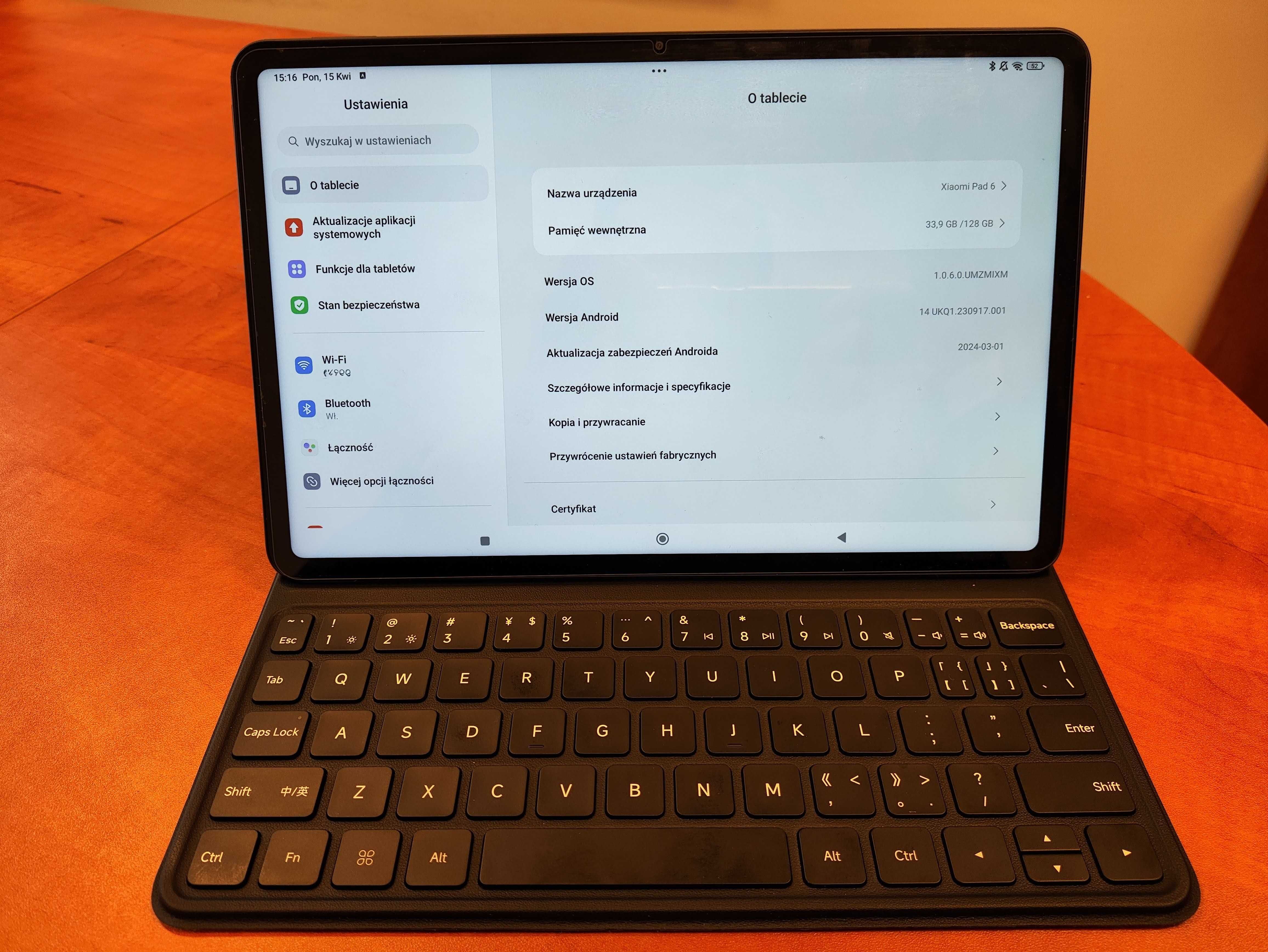 Zestaw Xiaomi Pad 6 8/256 + Rysik Stylus 2 + Xiaomi Pad 6 Keyboard