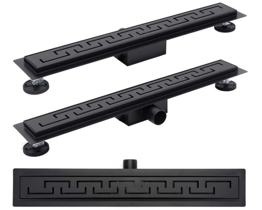 Odpływ liniowy Rea Greek 90 cm Black