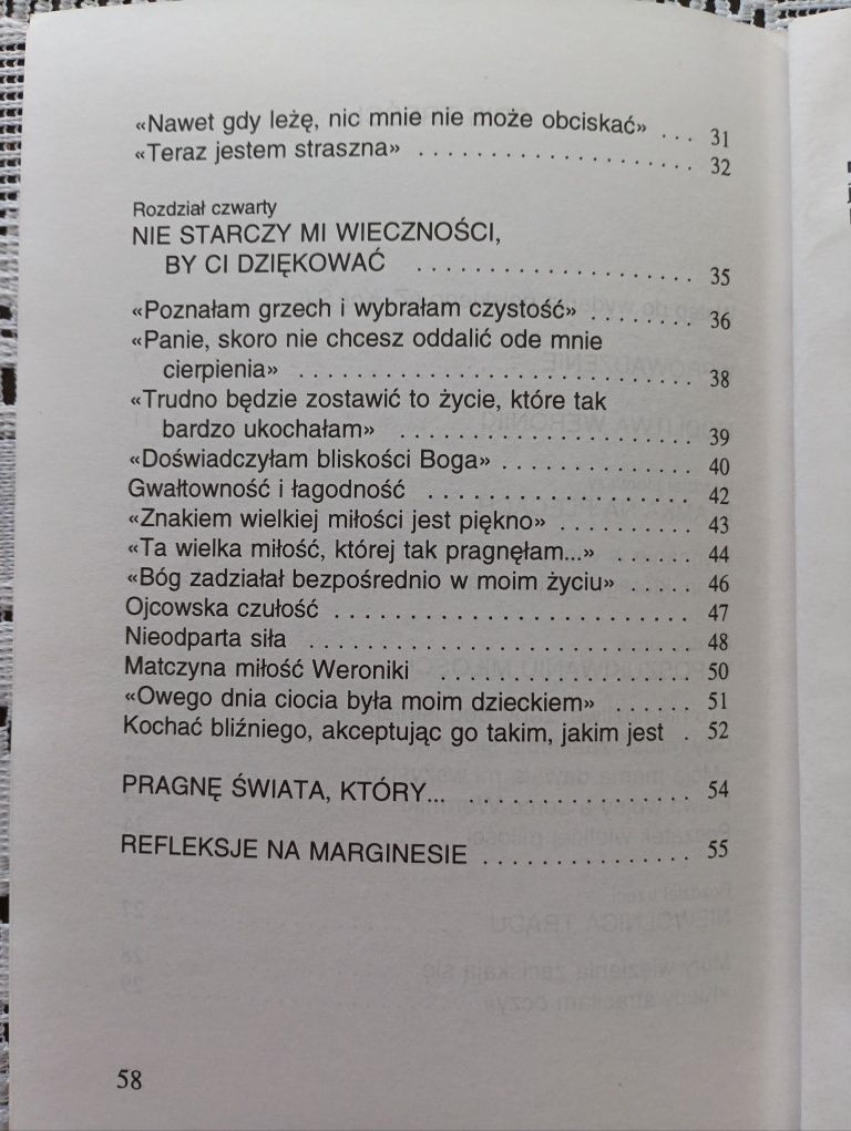 Z nieskończoną czułością Modlitwa i doświadczenia trędowatej Weronika