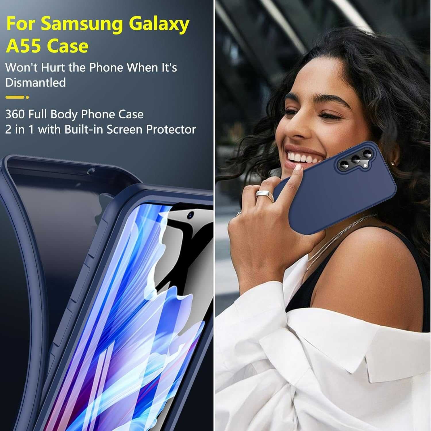 Etui do Samsung Galaxy A55 5G Owkey ochrona 360