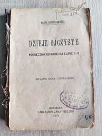 Zabytkowy podręcznik "Dzieje ojczyste" z 1918 roku