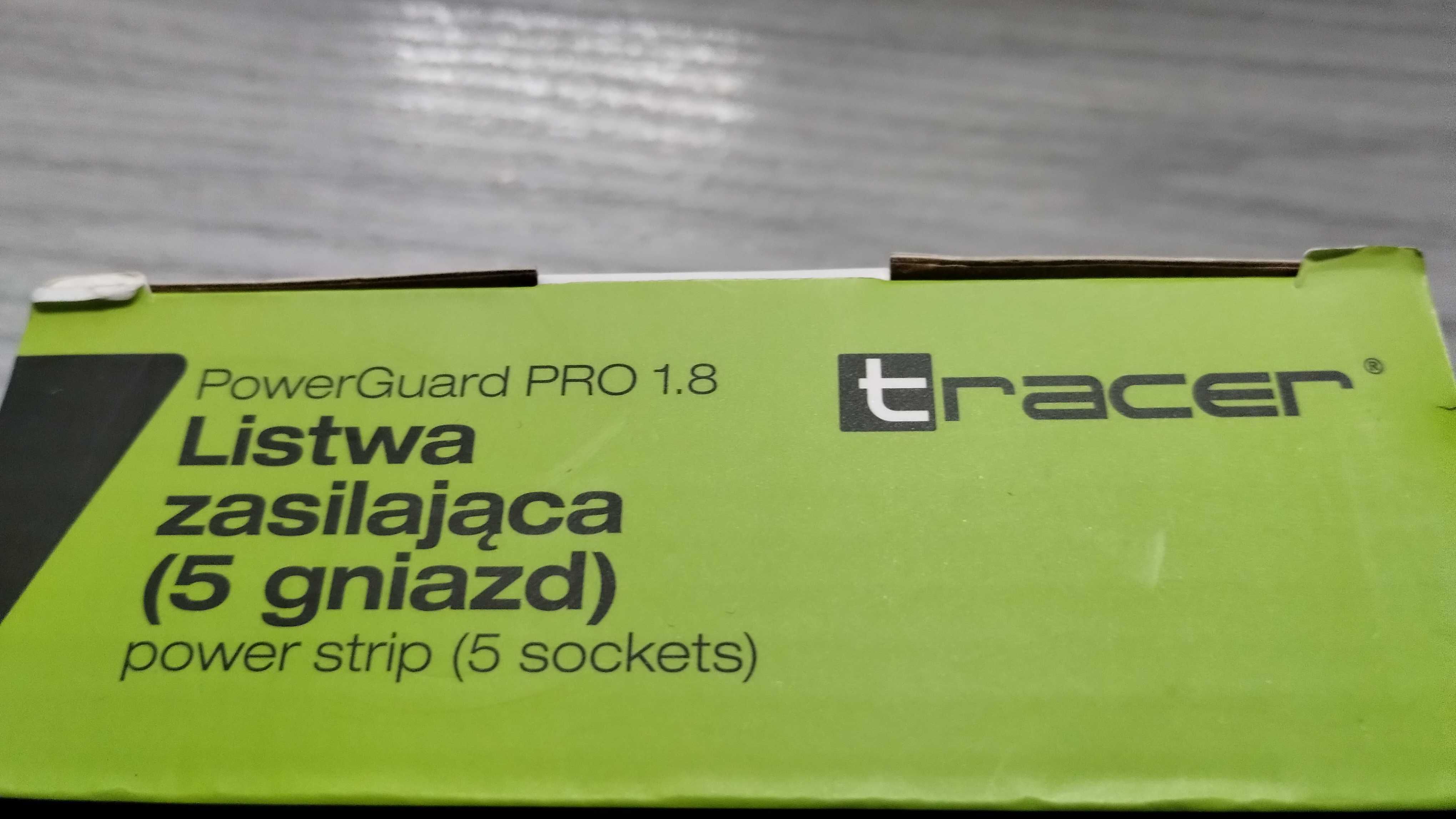 Listwa zasilająca Tracer PowerGuard PRO 5 gniazd 1,8 m