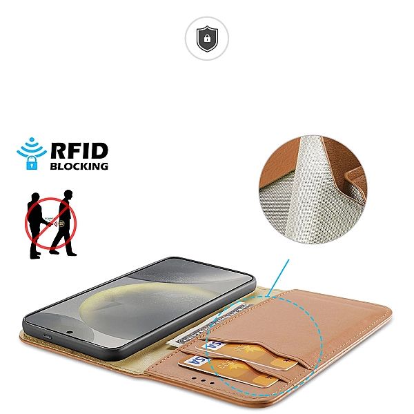 Etui Dux Ducis Hivo z klapką i blokadą RFID do Samsung Galaxy S24+ - b