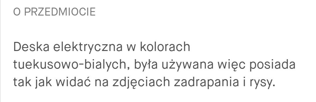 Deska elektryczna firmy Skymaster