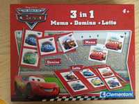 Gra 3 w 1 Memory, Domino, Lotto z Autami/Cars