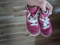 Buty dziewczęce elefanten skóra 27 różowe wysokie trampki