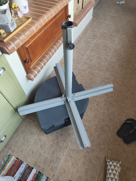 Base chapéu de Sol e chapéu de Sol