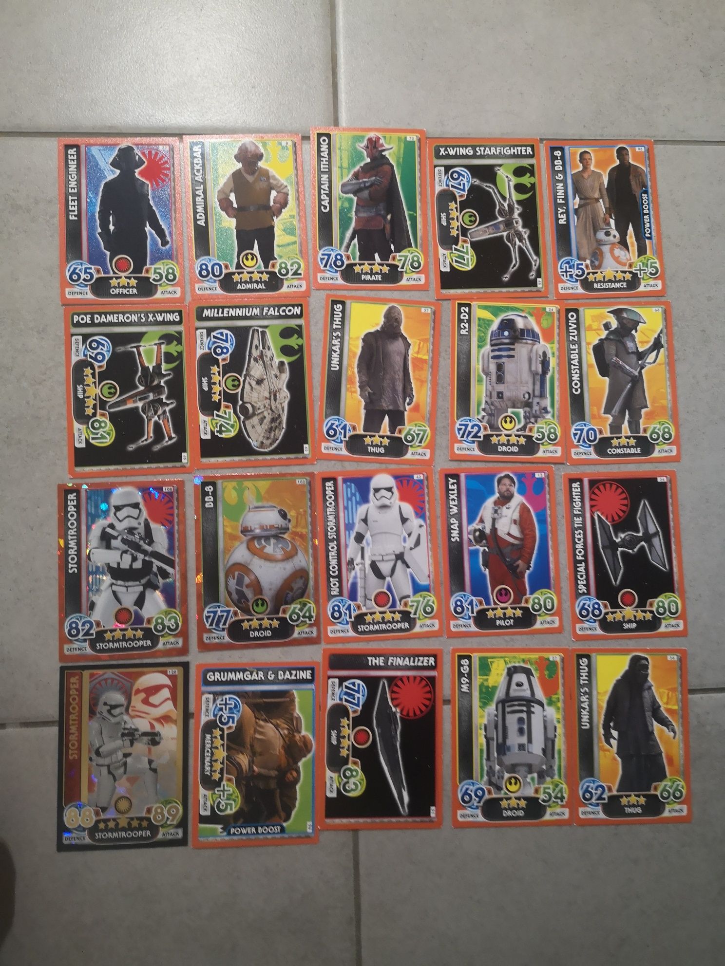 Karty Force attax start wars