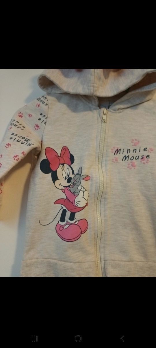 Bluza Dziewczęca Minnie Z Kapturem Disney
