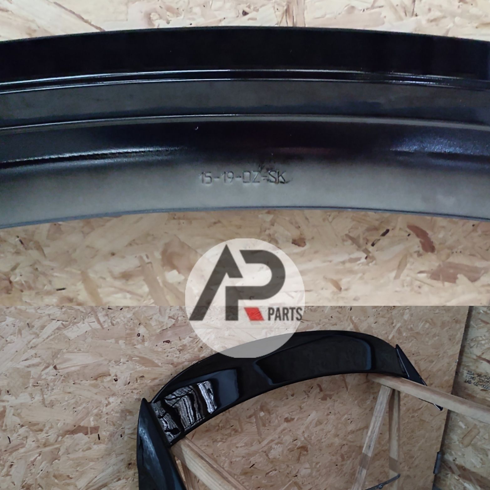 VW Scirocco Aileron Spoiler Mala Gti R Preto brilhante