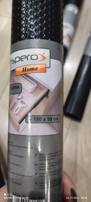 Nowa mata antypoślizgowa czarna do szaf szuflad 50x150  5 sztuk