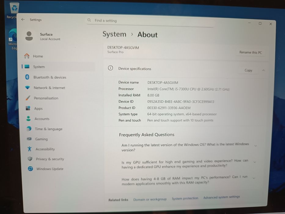 Surface pro 6 klawiatura ladowarka