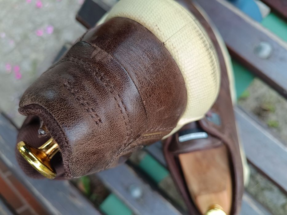 Buty ECCO Sneakersy r.43 skóra brązowe