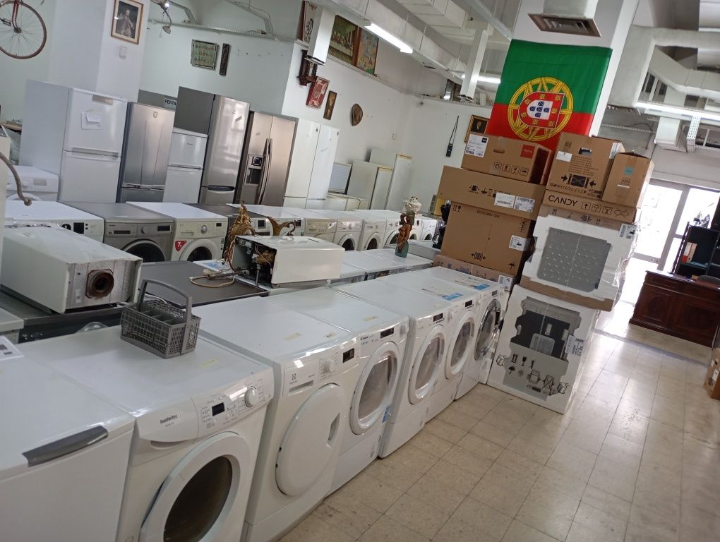 Vários eletrodomésticos novos e usados