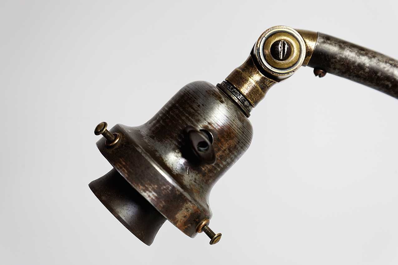 Lampka biurkowa Siemens L100, industrial, design Bauhaus, 1929r.