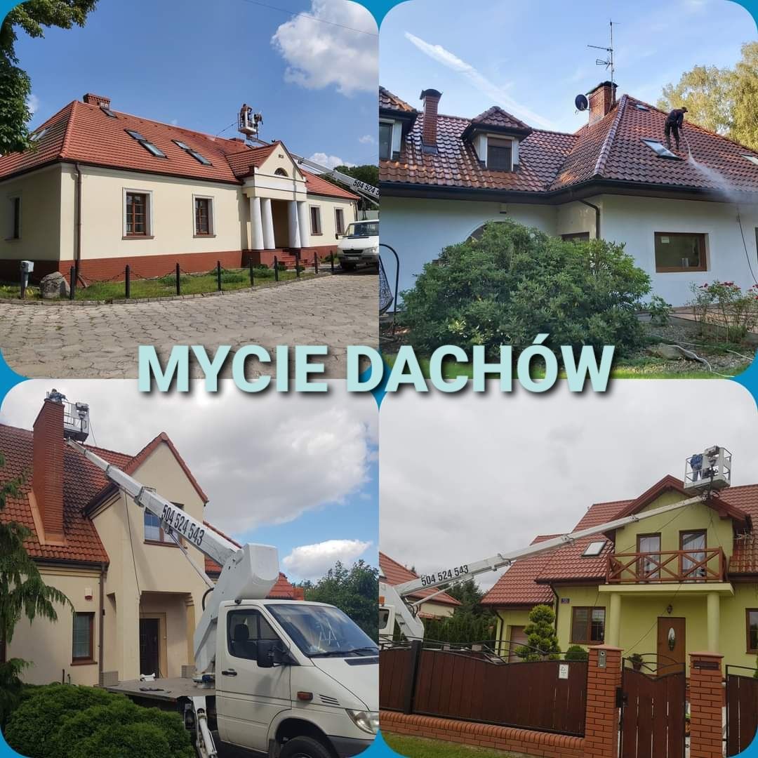 Mycie i malowanie: elewacji, dachów oraz kostki brukowej