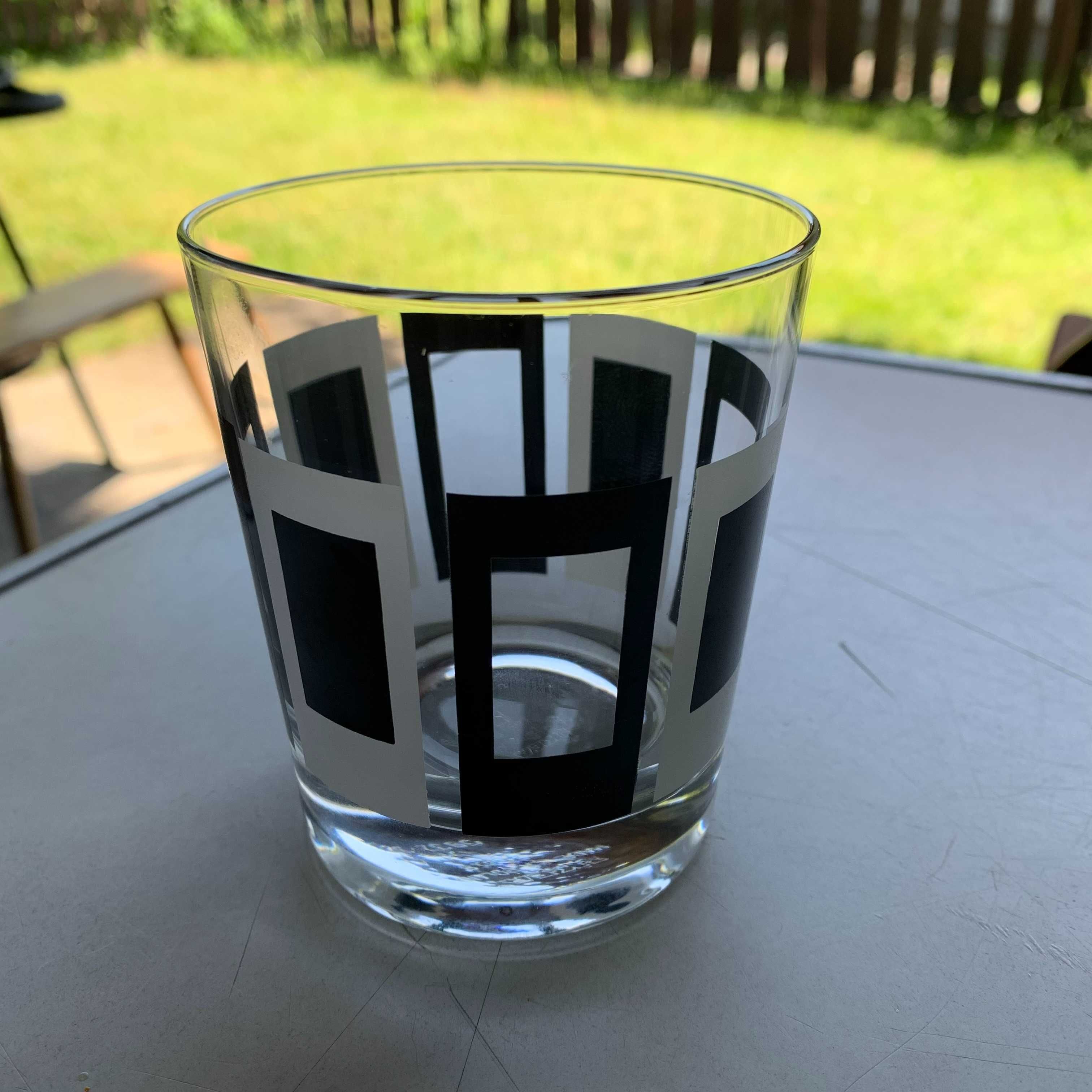6 szklanek do whiskyKROSNO, czarno-białe  design Henrik Preutz