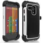 Ballistic Tough Jacket Maxx Motorola Moto G White/Black