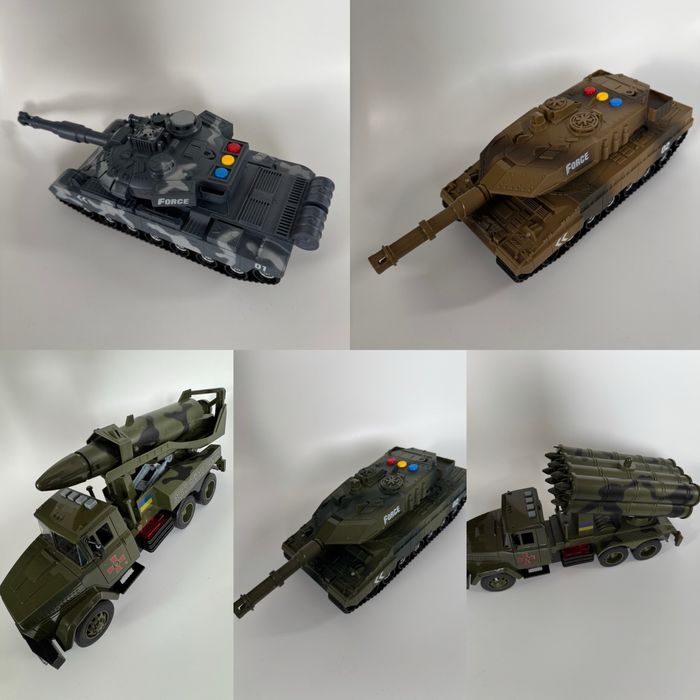 Війскова техника зі звуком та світлом танк град