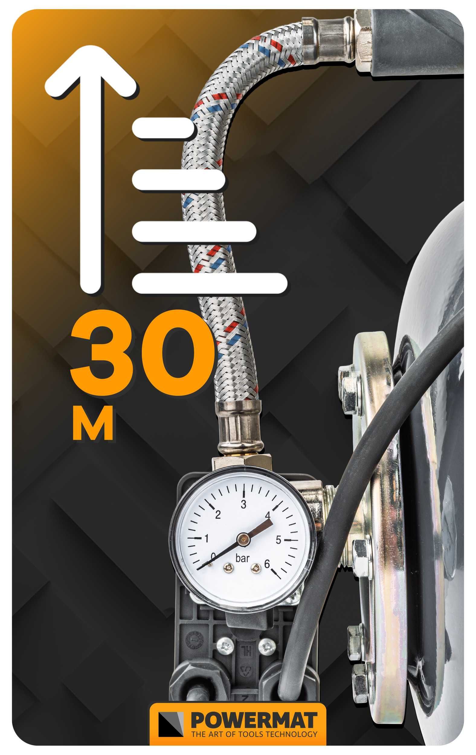 Pompa hydroforowa hydrofor do wody zbiornik 19l 400w zestaw 3600l/h