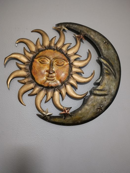 Sol e lua, peça decoração