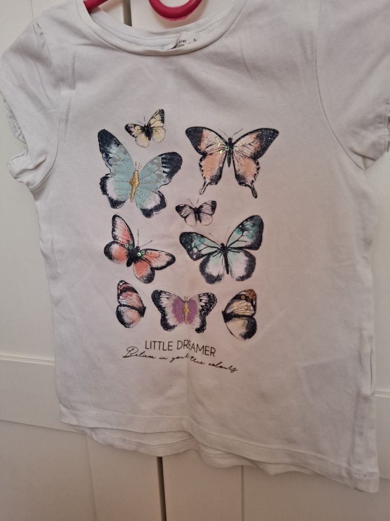 Tshirt bluzka, krótki rękaw, rozmoar 98/104, z HM