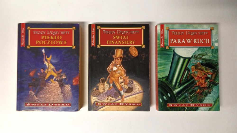 Terry Pratchet - 3 książki z serii o Moiście von Lipwigu