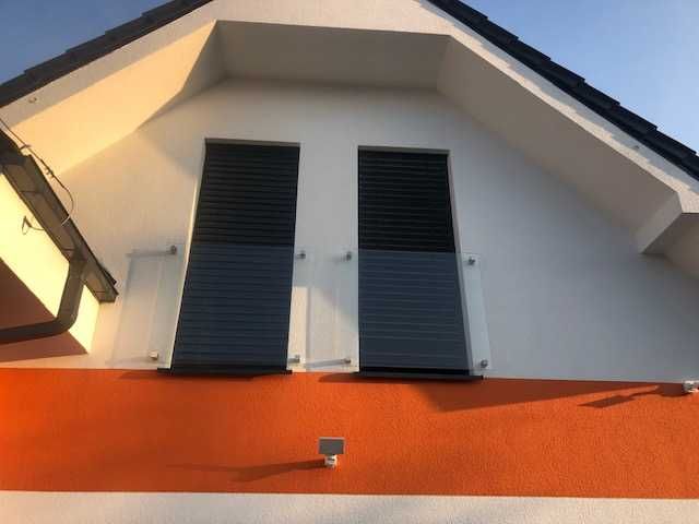 szkło, szyby do balustrady balkonowej, balkon francuski - 8 sztuk