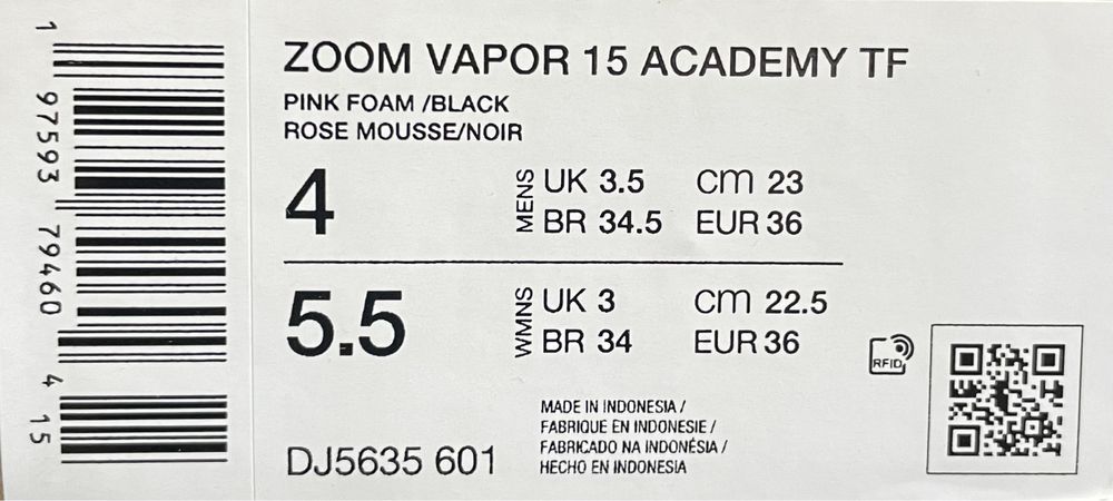 Nike Air Zoom Mercurial Vapor 15 Academy TF Mad Brilliance rozmiar 36