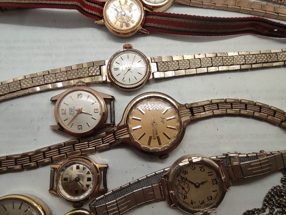 Zegarek Zaria/Czajka/Slawa złocone 10sz